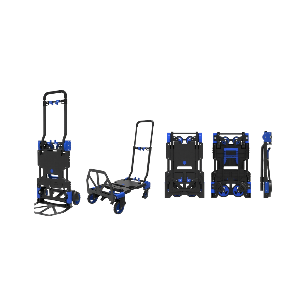 SINDBAD Multi-Purpose 4-Wheel Push & Pull Foldable Trolley – 157kg Push ...