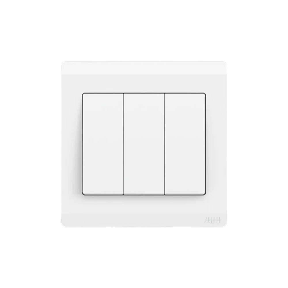 Abb Inora ABB Inora 3-Gang 2-Way Switch - 10AX, 250V, White | ماتريال - Matryal